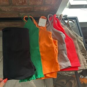 7 mini/tanks/workout tops